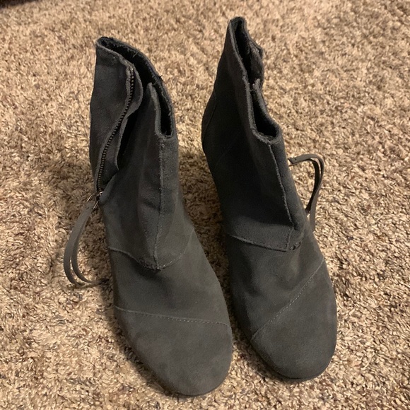 TOMS Wedge Bootie